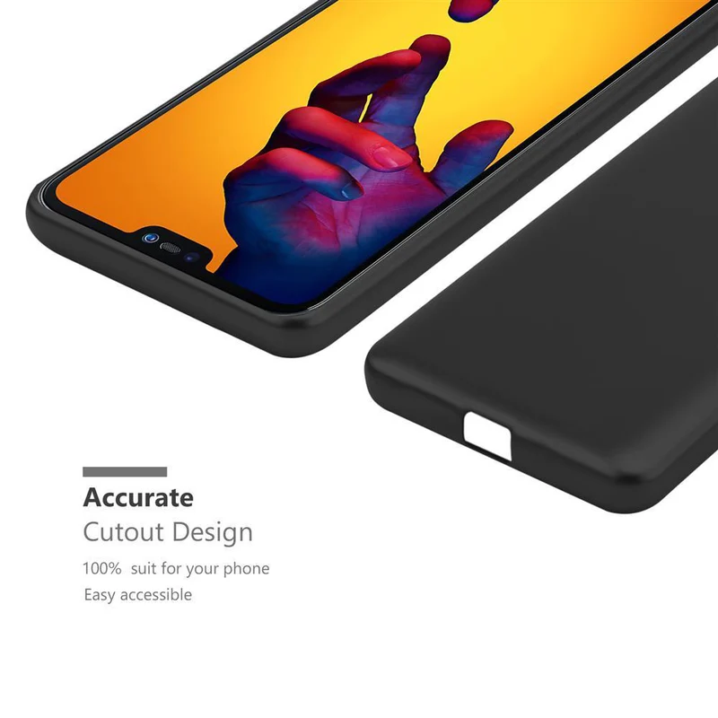 Cadorabo Hülle kompatibel mit Huawei P20 LITE 2018 / NOVA 3E Schutzhülle aus flexiblem TPU Silikon