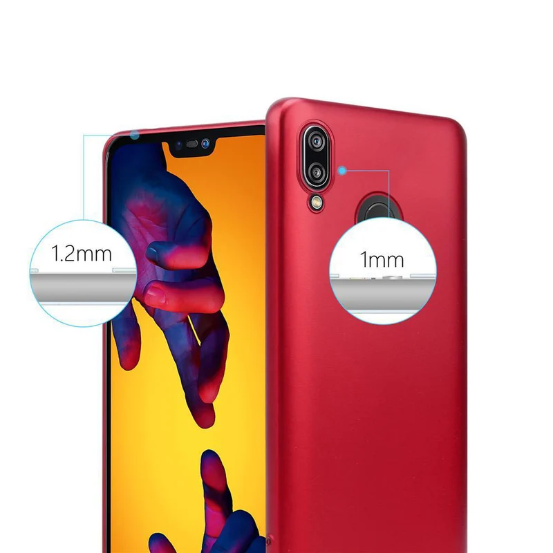 Cadorabo Hülle kompatibel mit Huawei P20 LITE 2018 / NOVA 3E Schutzhülle aus flexiblem TPU Silikon