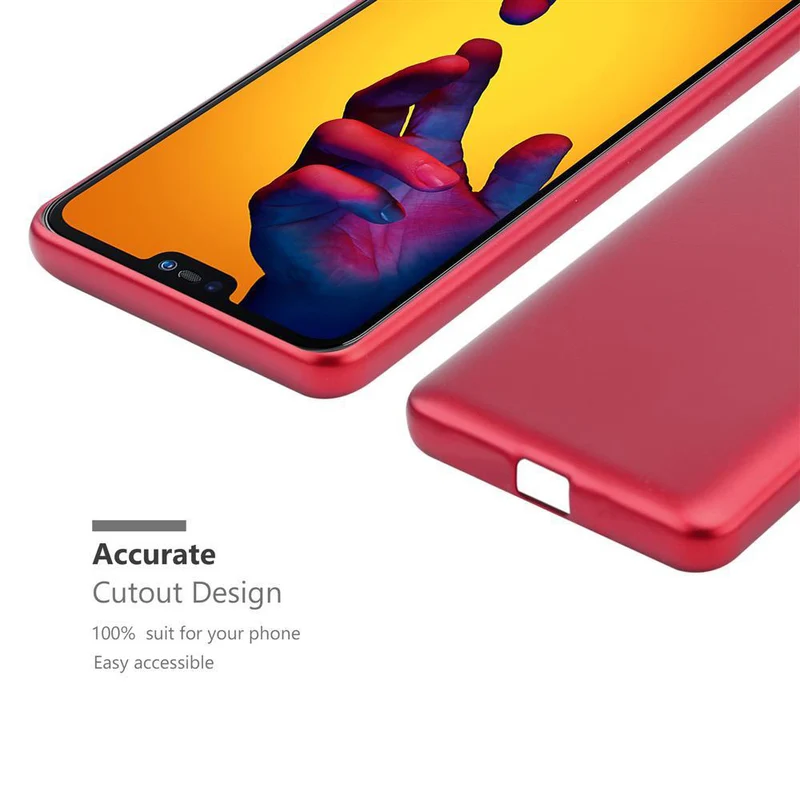 Cadorabo Hülle kompatibel mit Huawei P20 LITE 2018 / NOVA 3E Schutzhülle aus flexiblem TPU Silikon