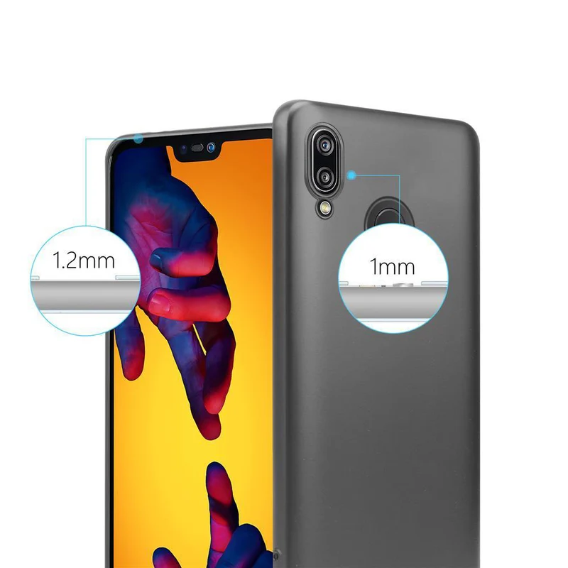 Cadorabo Hülle kompatibel mit Huawei P20 LITE 2018 / NOVA 3E Schutzhülle aus flexiblem TPU Silikon