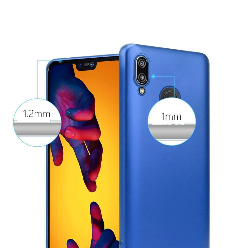 Cadorabo Hülle kompatibel mit Huawei P20 LITE 2018 / NOVA 3E Schutzhülle aus flexiblem TPU Silikon