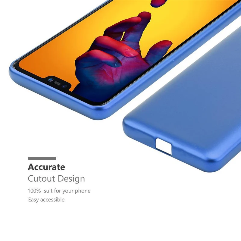 Cadorabo Hülle kompatibel mit Huawei P20 LITE 2018 / NOVA 3E Schutzhülle aus flexiblem TPU Silikon