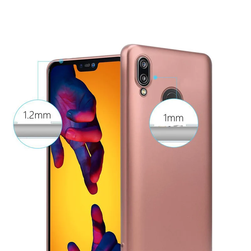 Cadorabo Hülle kompatibel mit Huawei P20 LITE 2018 / NOVA 3E Schutzhülle aus flexiblem TPU Silikon