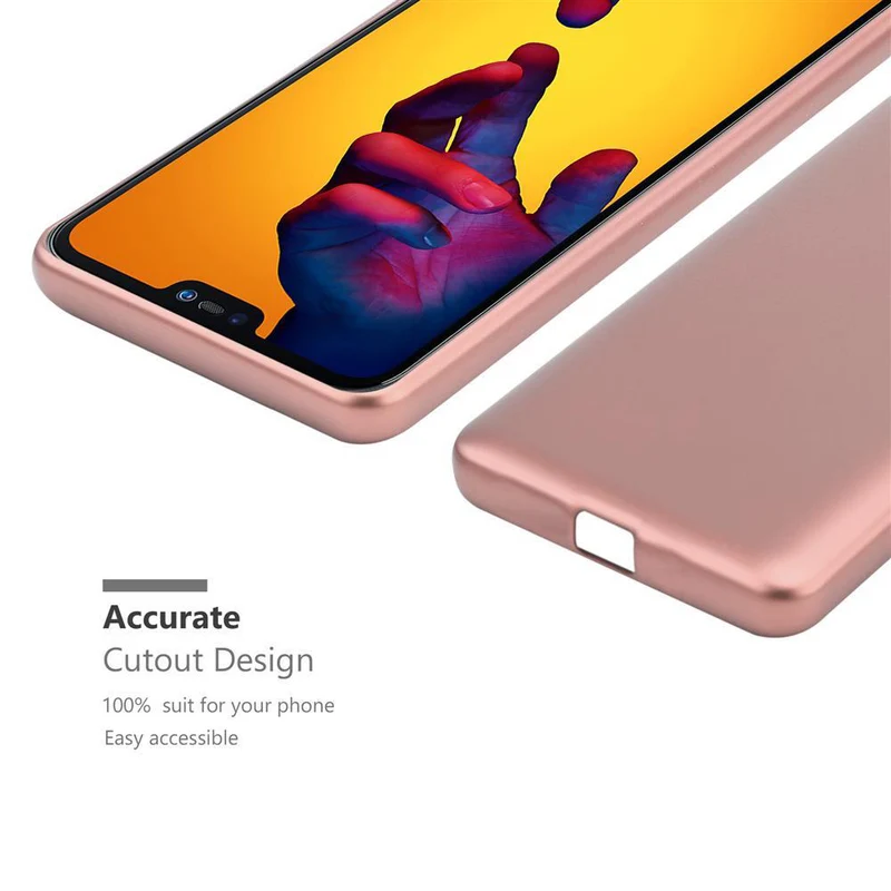 Cadorabo Hülle kompatibel mit Huawei P20 LITE 2018 / NOVA 3E Schutzhülle aus flexiblem TPU Silikon