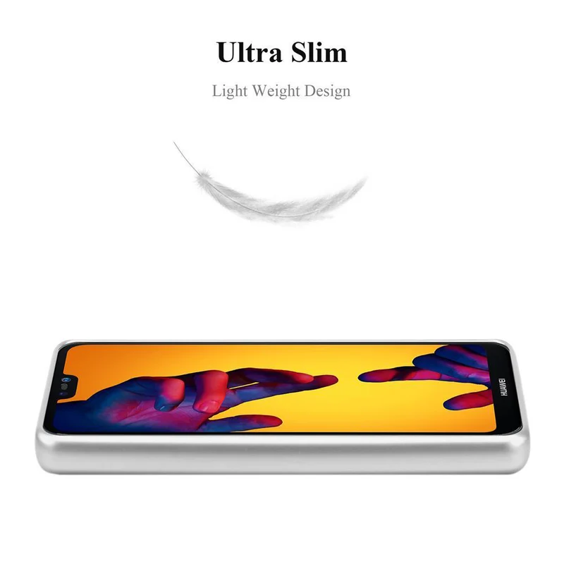 Cadorabo Hülle kompatibel mit Huawei P20 LITE 2018 / NOVA 3E Schutzhülle aus flexiblem TPU Silikon