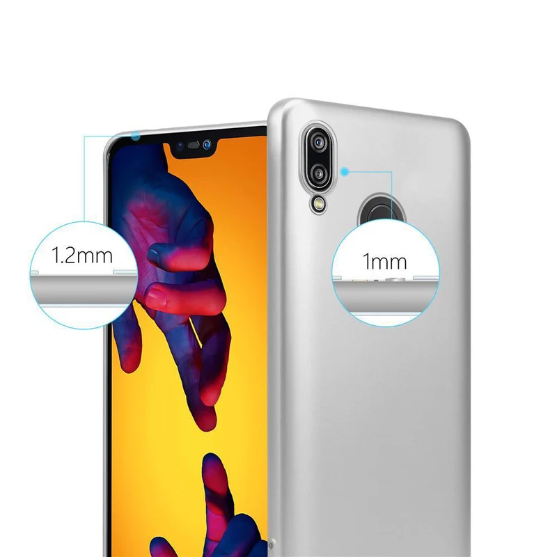 Cadorabo Hülle kompatibel mit Huawei P20 LITE 2018 / NOVA 3E Schutzhülle aus flexiblem TPU Silikon