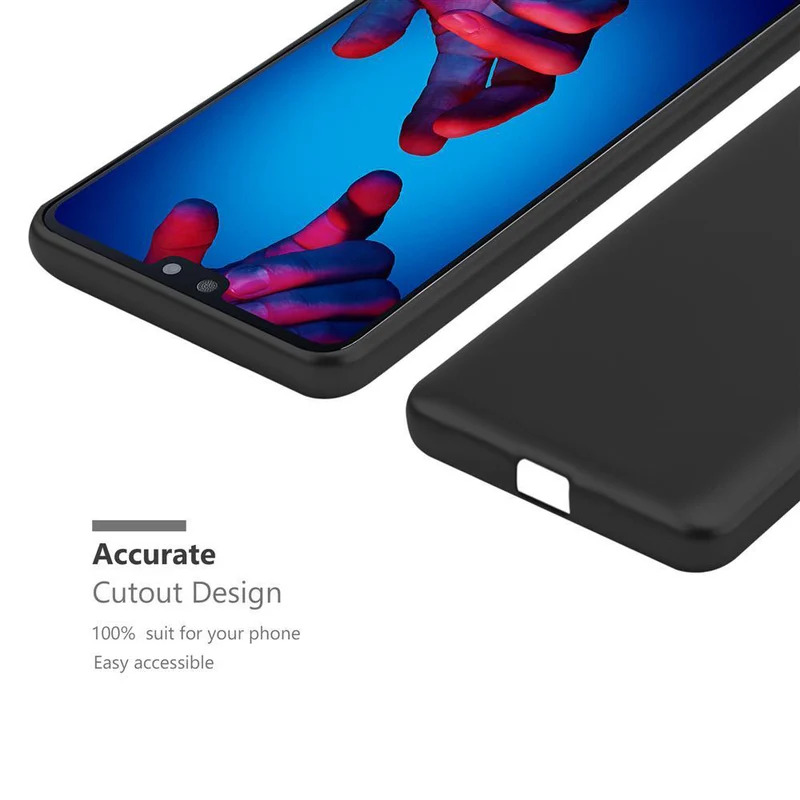 Cadorabo Hülle kompatibel mit Huawei P20 Schutzhülle aus flexiblem TPU Silikon