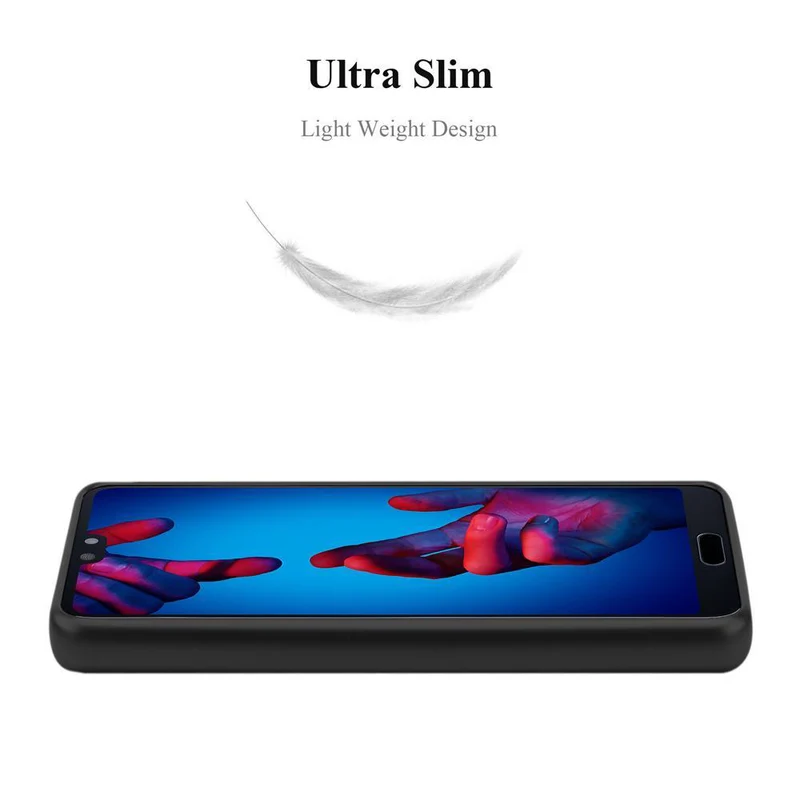 Cadorabo Hülle kompatibel mit Huawei P20 Schutzhülle aus flexiblem TPU Silikon