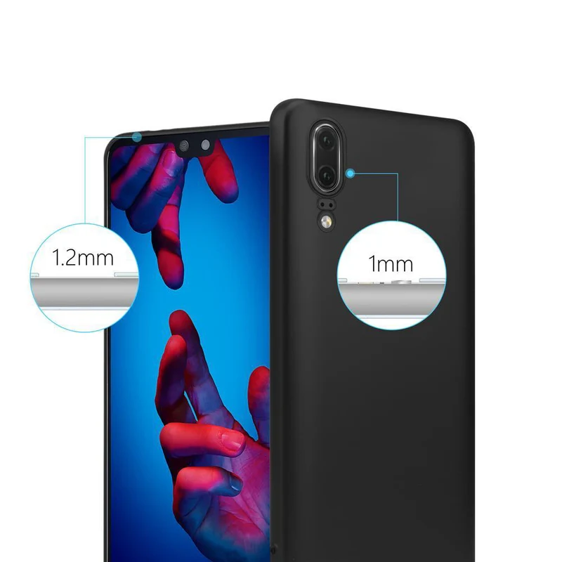 Cadorabo Hülle kompatibel mit Huawei P20 Schutzhülle aus flexiblem TPU Silikon