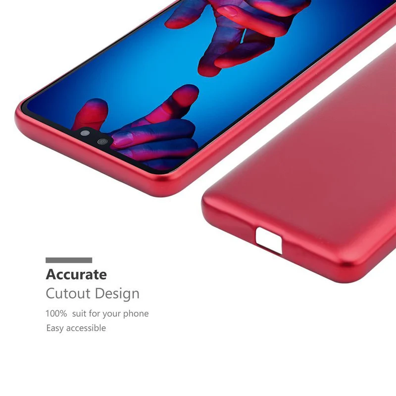 Cadorabo Hülle kompatibel mit Huawei P20 Schutzhülle aus flexiblem TPU Silikon