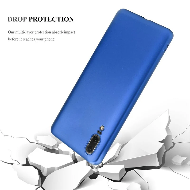 Cadorabo Hülle kompatibel mit Huawei P20 Schutzhülle aus flexiblem TPU Silikon