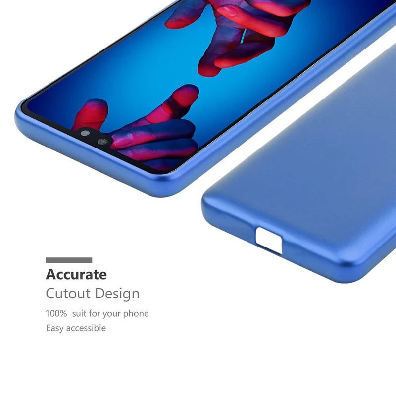 Cadorabo Hülle kompatibel mit Huawei P20 Schutzhülle aus flexiblem TPU Silikon