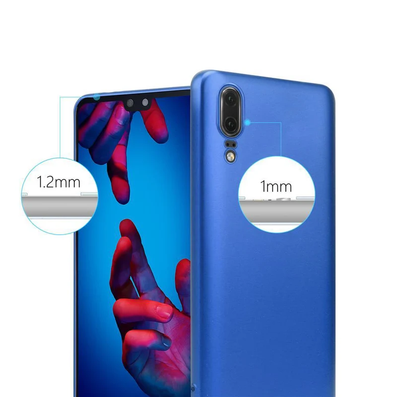 Cadorabo Hülle kompatibel mit Huawei P20 Schutzhülle aus flexiblem TPU Silikon