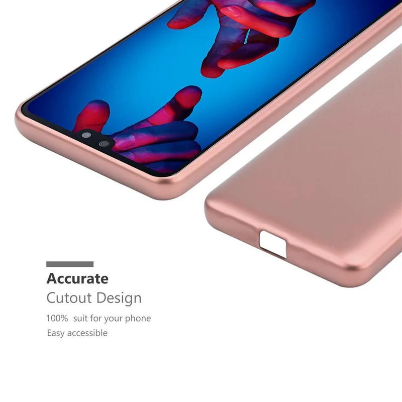 Cadorabo Hülle kompatibel mit Huawei P20 Schutzhülle aus flexiblem TPU Silikon