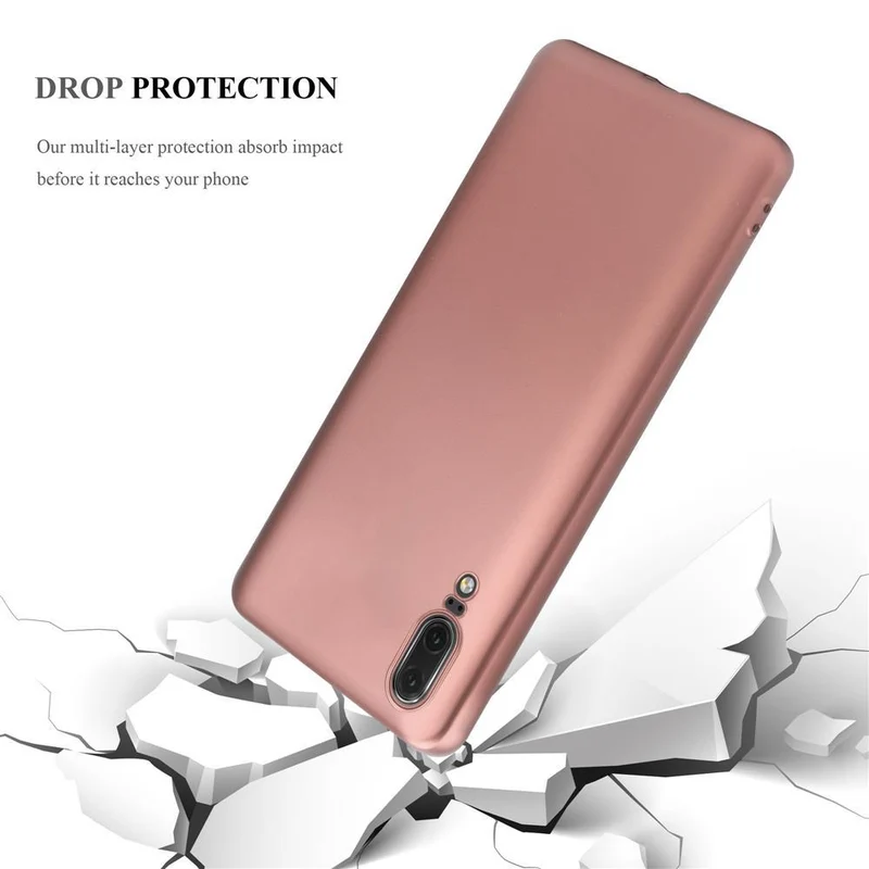 Cadorabo Hülle kompatibel mit Huawei P20 Schutzhülle aus flexiblem TPU Silikon