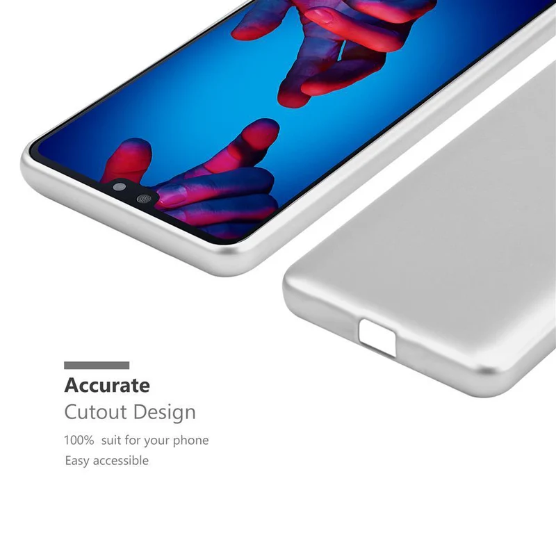 Cadorabo Hülle kompatibel mit Huawei P20 Schutzhülle aus flexiblem TPU Silikon