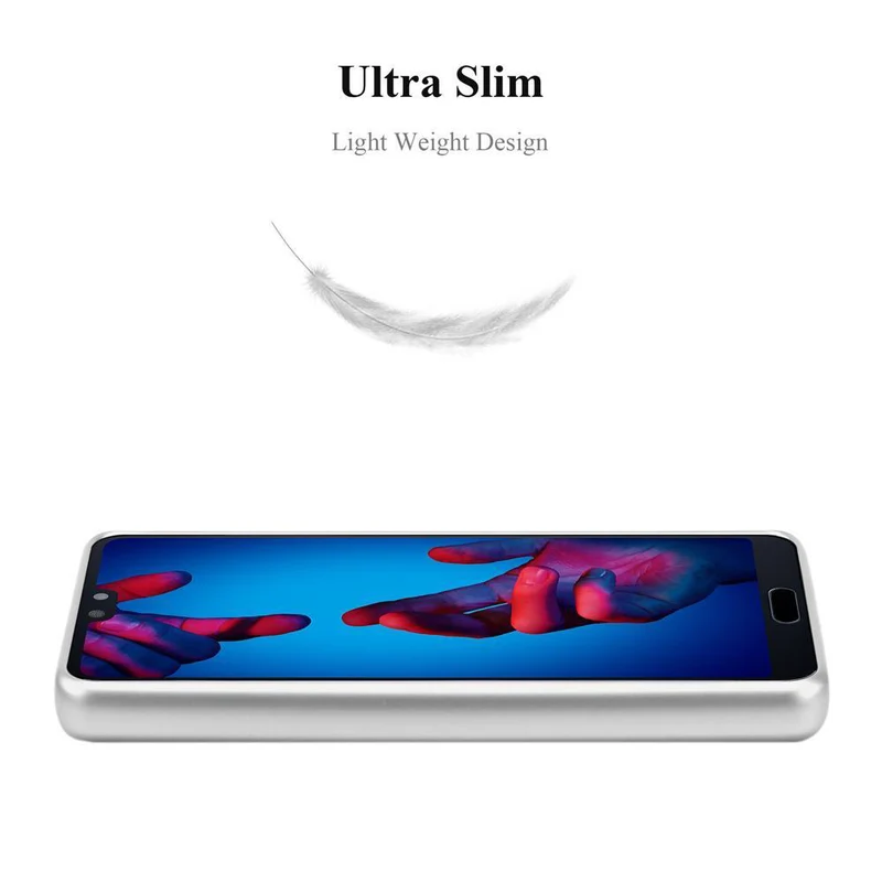 Cadorabo Hülle kompatibel mit Huawei P20 Schutzhülle aus flexiblem TPU Silikon