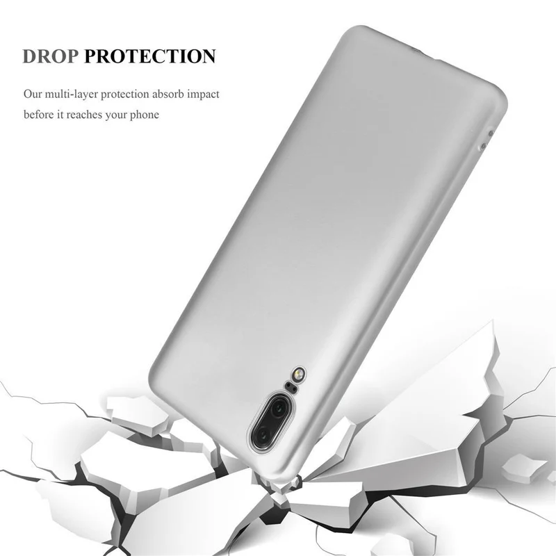 Cadorabo Hülle kompatibel mit Huawei P20 Schutzhülle aus flexiblem TPU Silikon