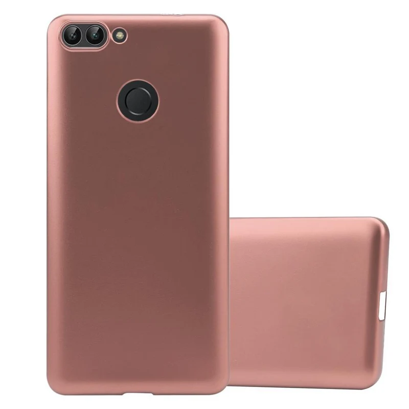 Cadorabo Hülle kompatibel mit Huawei P SMART 2018 / Enjoy 7S Schutzhülle aus flexiblem TPU Silikon