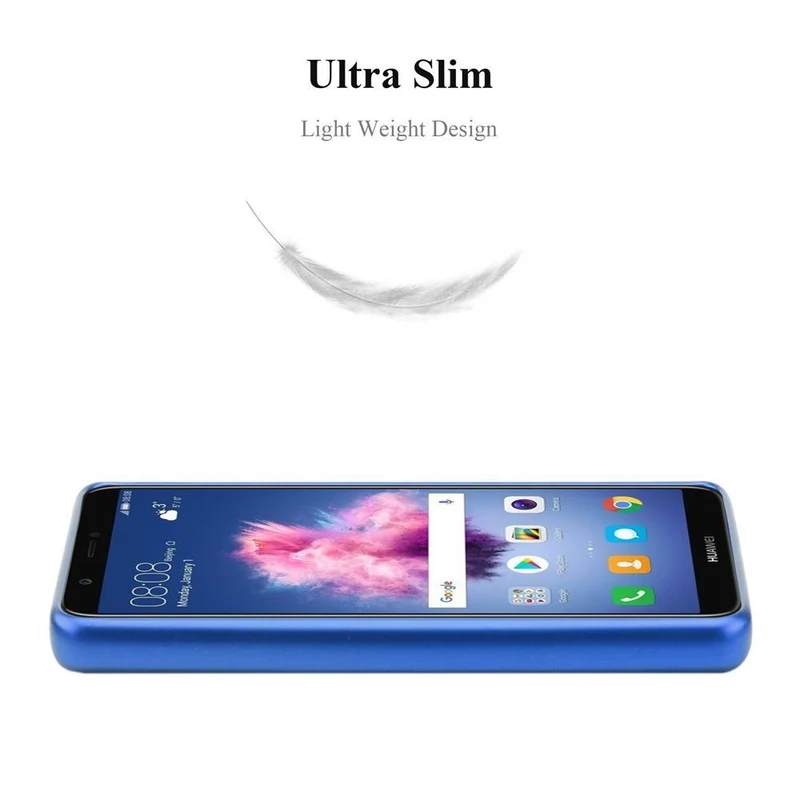 Cadorabo Hülle kompatibel mit Huawei P SMART 2018 / Enjoy 7S Schutzhülle aus flexiblem TPU Silikon