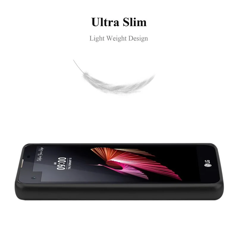 Cadorabo Hülle kompatibel mit LG X SCREEN Schutzhülle aus flexiblem TPU Silikon