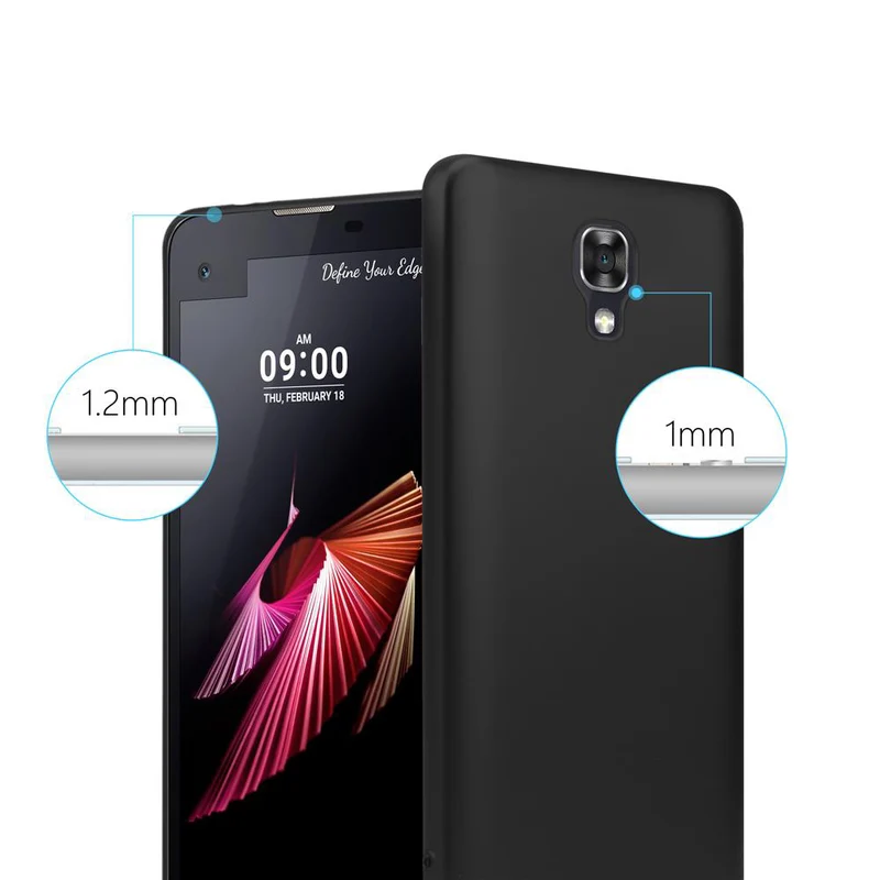 Cadorabo Hülle kompatibel mit LG X SCREEN Schutzhülle aus flexiblem TPU Silikon