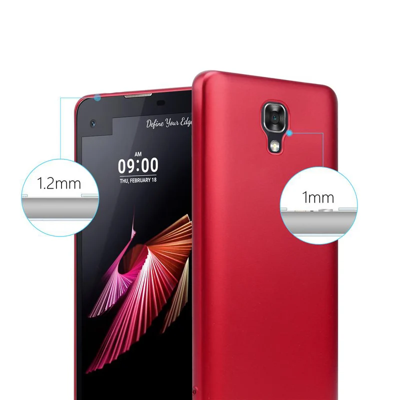 Cadorabo Hülle kompatibel mit LG X SCREEN Schutzhülle aus flexiblem TPU Silikon