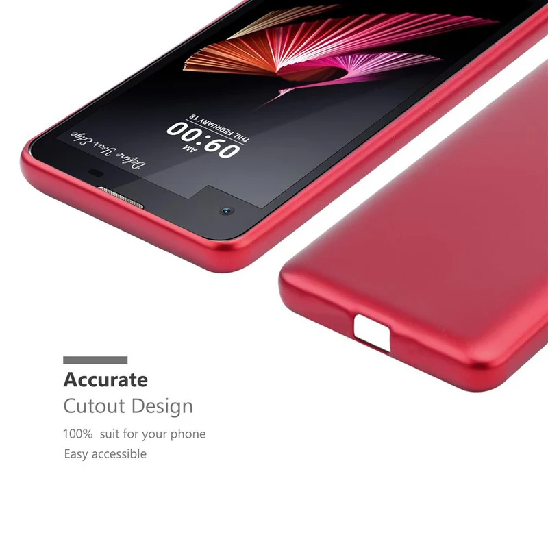 Cadorabo Hülle kompatibel mit LG X SCREEN Schutzhülle aus flexiblem TPU Silikon