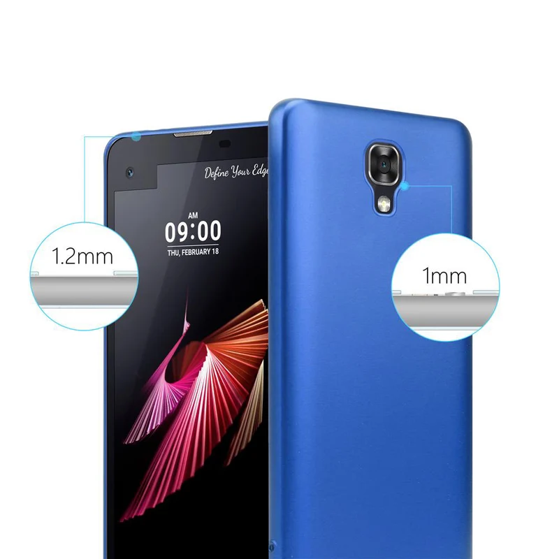 Cadorabo Hülle kompatibel mit LG X SCREEN Schutzhülle aus flexiblem TPU Silikon