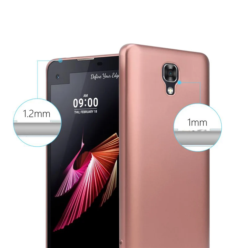 Cadorabo Hülle kompatibel mit LG X SCREEN Schutzhülle aus flexiblem TPU Silikon