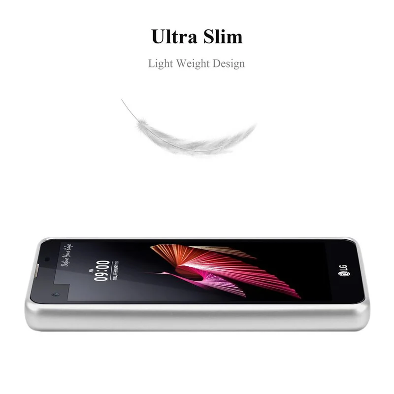 Cadorabo Hülle kompatibel mit LG X SCREEN Schutzhülle aus flexiblem TPU Silikon