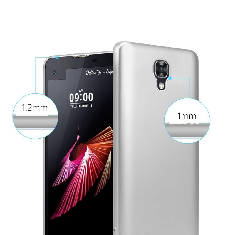 Cadorabo Hülle kompatibel mit LG X SCREEN Schutzhülle aus flexiblem TPU Silikon