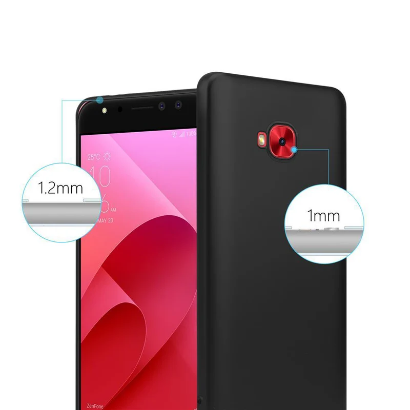 Cadorabo Hülle kompatibel mit Asus ZenFone 4 Selfie PRO Schutzhülle aus flexiblem TPU Silikon