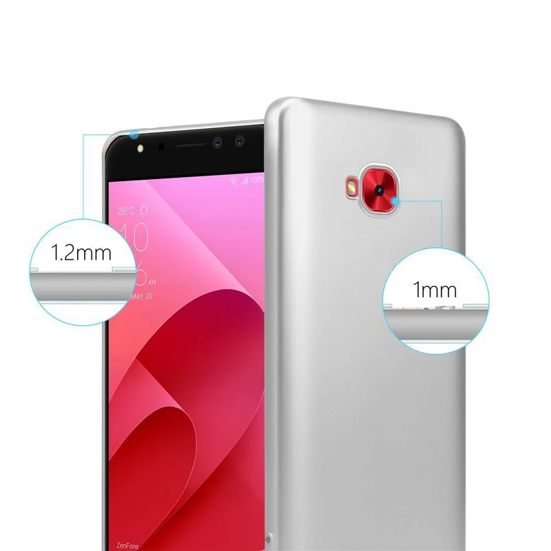 Cadorabo Hülle kompatibel mit Asus ZenFone 4 Selfie PRO Schutzhülle aus flexiblem TPU Silikon