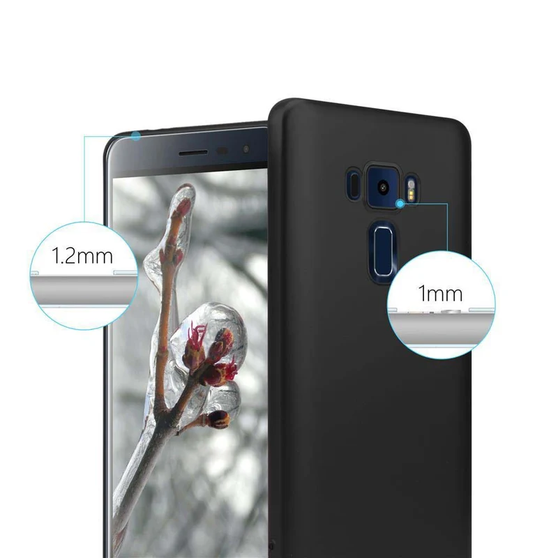 Cadorabo Hülle kompatibel mit Asus ZenFone 3 (5.2 Zoll) Schutzhülle aus flexiblem TPU Silikon