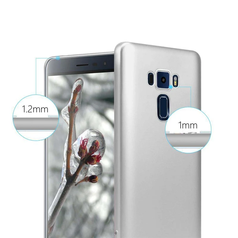 Cadorabo Hülle kompatibel mit Asus ZenFone 3 (5.2 Zoll) Schutzhülle aus flexiblem TPU Silikon