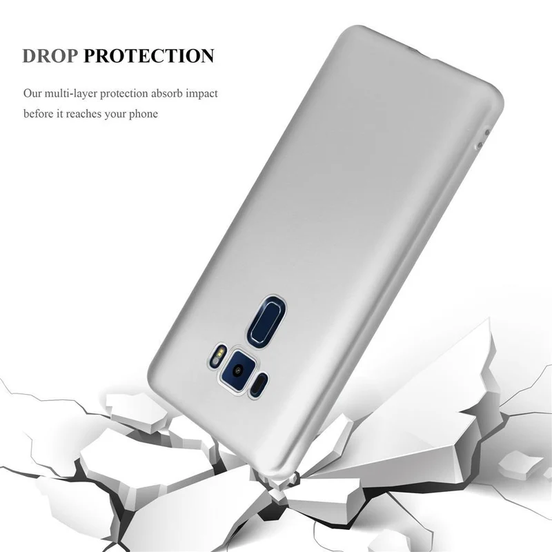 Cadorabo Hülle kompatibel mit Asus ZenFone 3 (5.2 Zoll) Schutzhülle aus flexiblem TPU Silikon