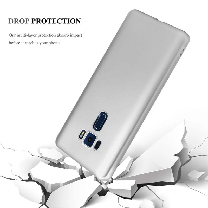 Cadorabo Hülle kompatibel mit Asus ZenFone 3 (5.2 Zoll) Schutzhülle aus flexiblem TPU Silikon