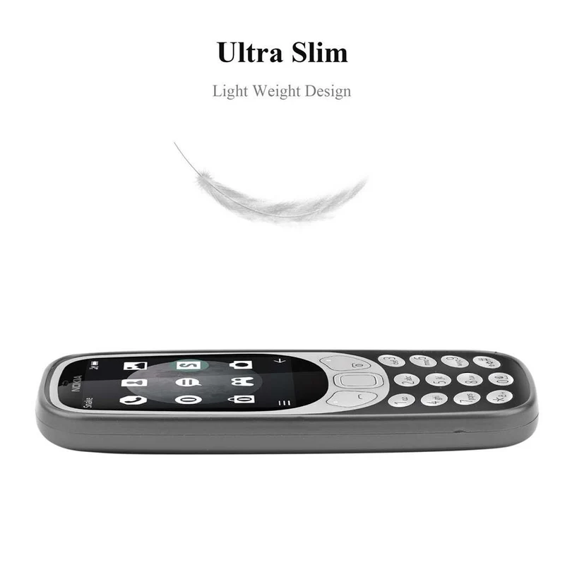 Cadorabo Hülle kompatibel mit Nokia 3310 2G Schutzhülle aus flexiblem TPU Silikon