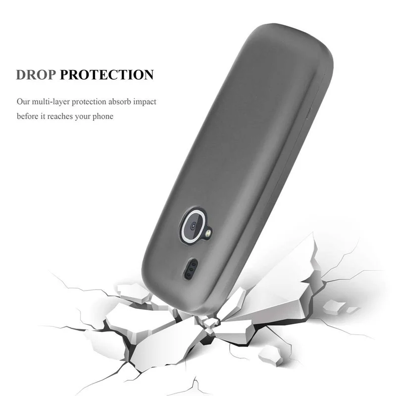 Cadorabo Hülle kompatibel mit Nokia 3310 2G Schutzhülle aus flexiblem TPU Silikon
