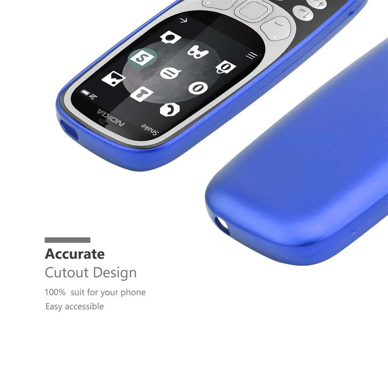 Cadorabo Hülle kompatibel mit Nokia 3310 2G Schutzhülle aus flexiblem TPU Silikon