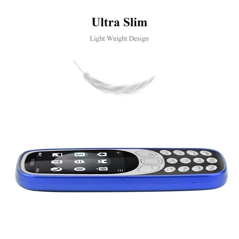 Cadorabo Hülle kompatibel mit Nokia 3310 2G Schutzhülle aus flexiblem TPU Silikon