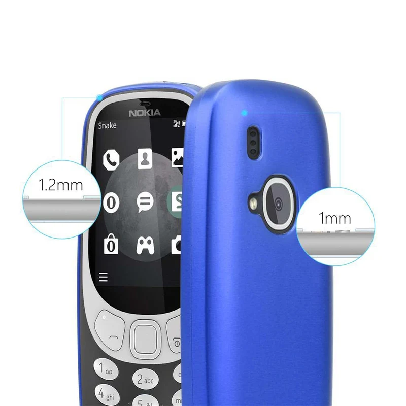 Cadorabo Hülle kompatibel mit Nokia 3310 2G Schutzhülle aus flexiblem TPU Silikon