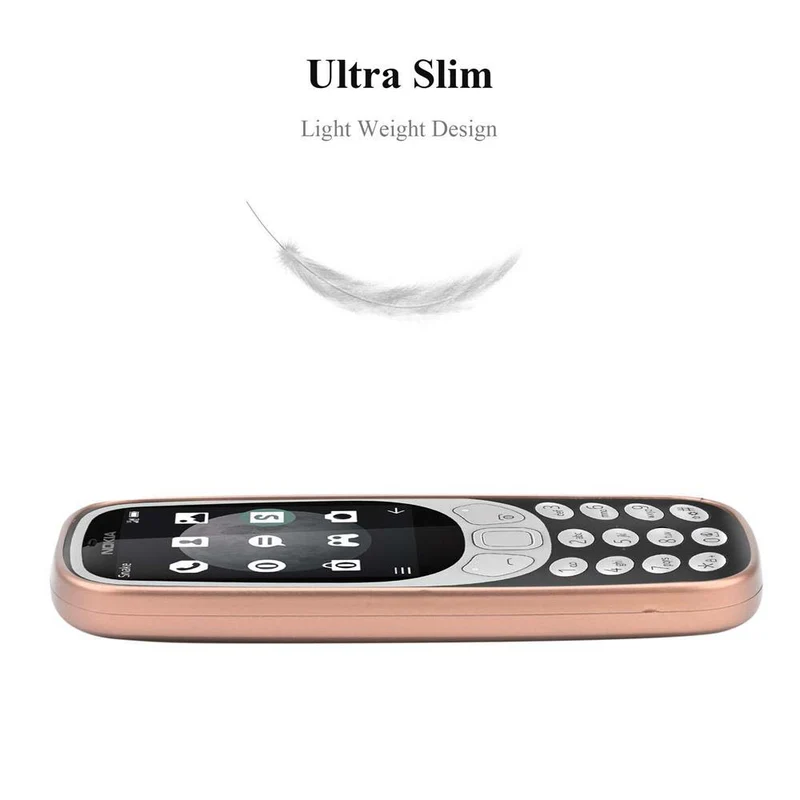Cadorabo Hülle kompatibel mit Nokia 3310 2G Schutzhülle aus flexiblem TPU Silikon