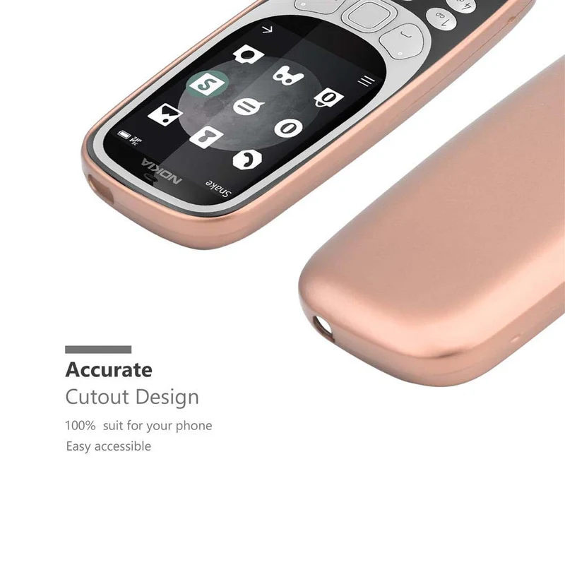 Cadorabo Hülle kompatibel mit Nokia 3310 2G Schutzhülle aus flexiblem TPU Silikon