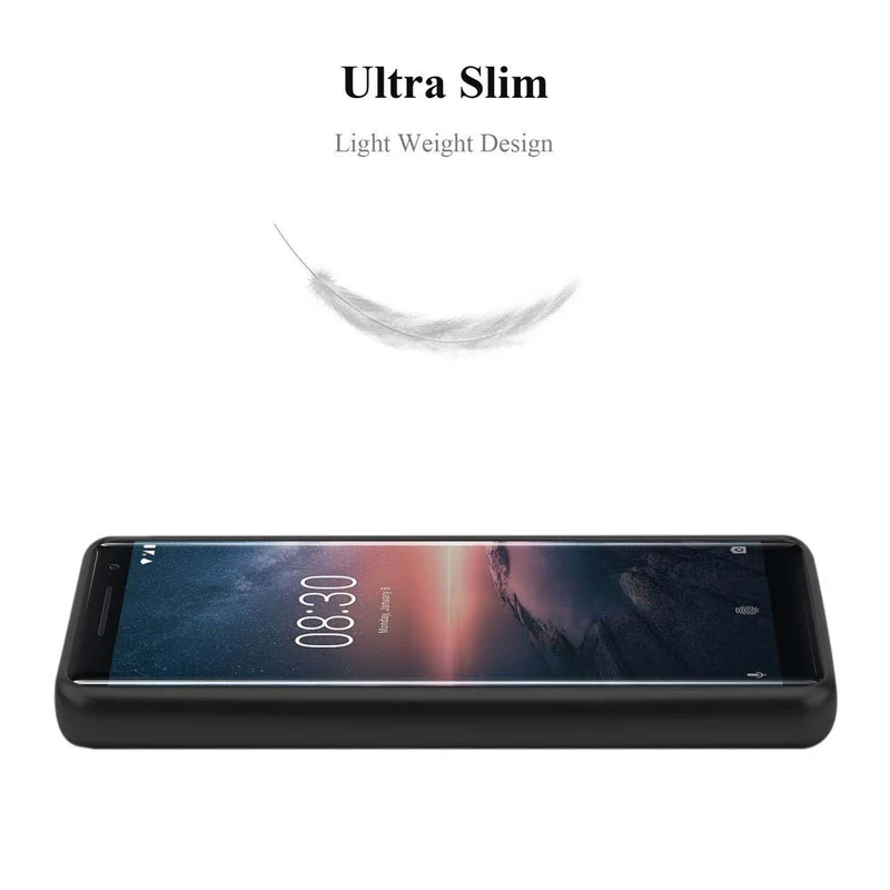 Cadorabo Hülle kompatibel mit Nokia 8 Sirocco Schutzhülle aus flexiblem TPU Silikon