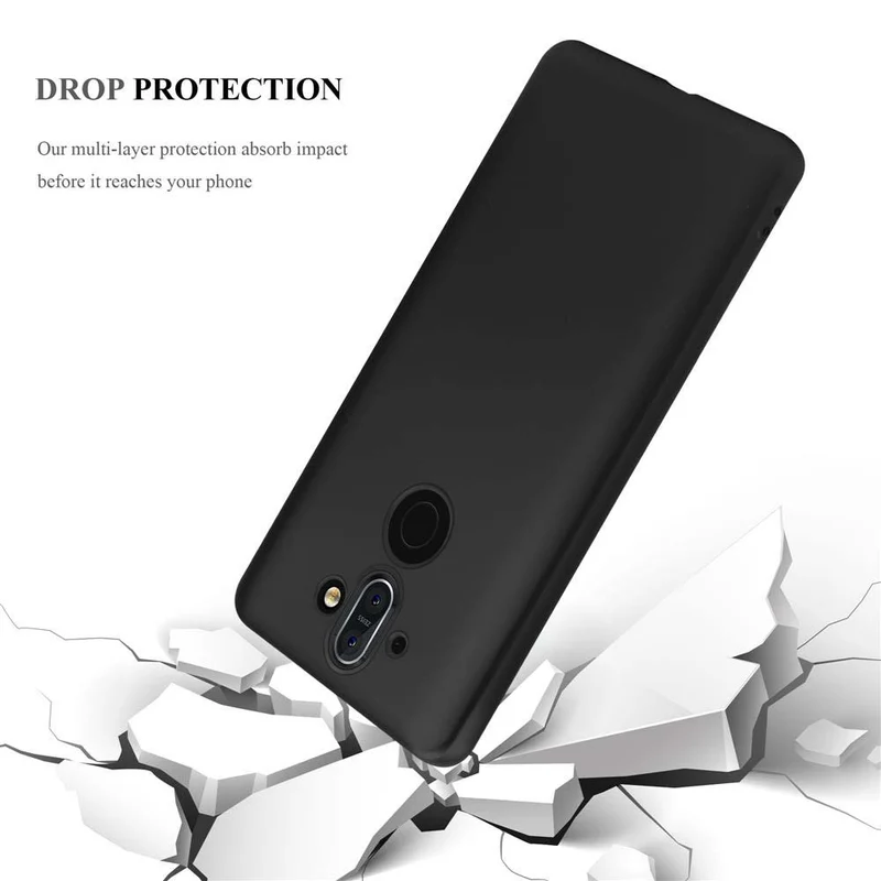 Cadorabo Hülle kompatibel mit Nokia 8 Sirocco Schutzhülle aus flexiblem TPU Silikon