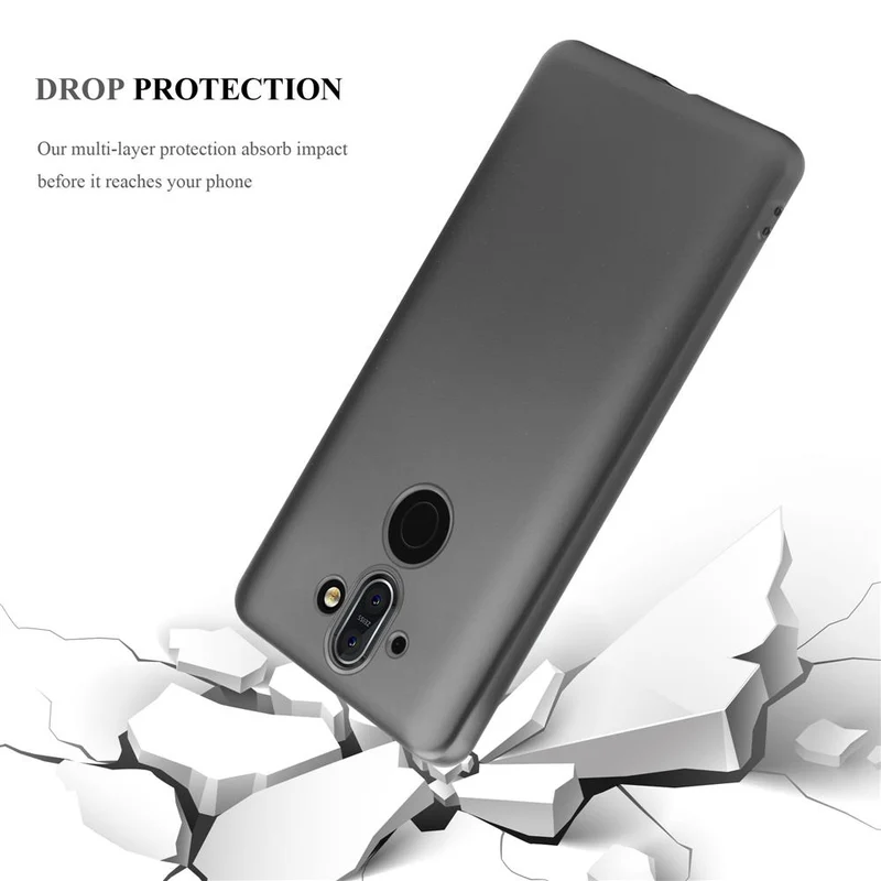 Cadorabo Hülle kompatibel mit Nokia 8 Sirocco Schutzhülle aus flexiblem TPU Silikon