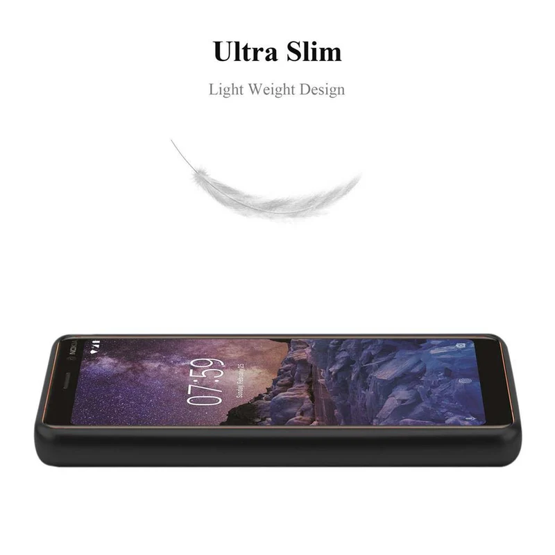 Cadorabo Hülle kompatibel mit Nokia 7 PLUS Schutzhülle aus flexiblem TPU Silikon