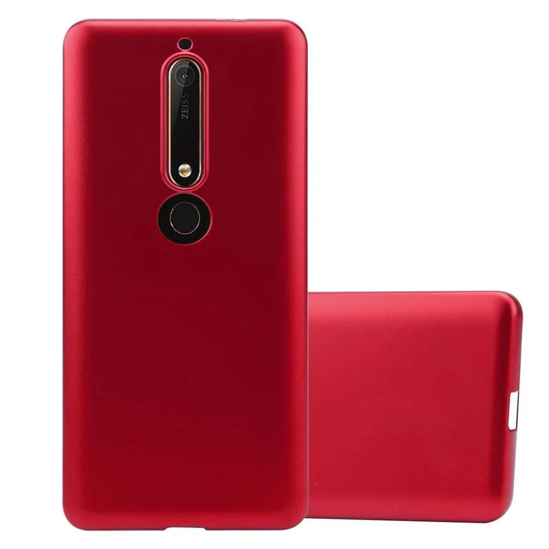 Cadorabo Hülle kompatibel mit Nokia 6,1 Schutzhülle aus flexiblem TPU Silikon